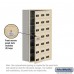 Salsbury Cell Phone Storage Locker - with Front Access Panel - 7 Door High Unit (8 Inch Deep Compartments) - 21 A Doors (20 usable) - Sandstone - Recessed Mounted - Resettable Combination Locks   19178-21SRC